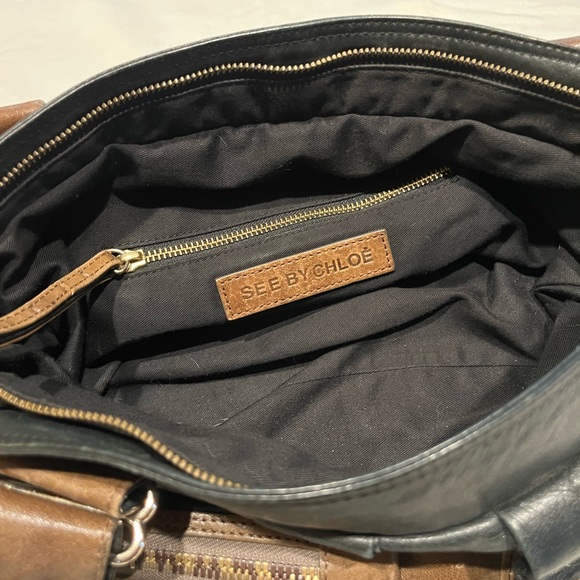 See By Chloé black leather crossbody tote bag - Picture 6 of 14